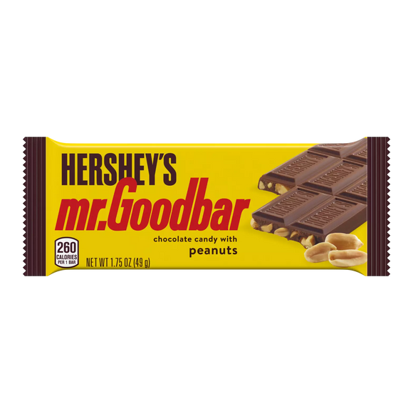HERSHEY'S MR. GOODBAR Chocolate with Peanuts Candy Bar