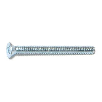 Monster Fastener Zinc Plated Steel Coarse Thread Phillips Flat Head Machine Screws (#8-32 x 1/2