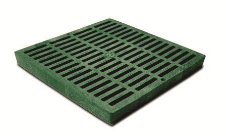 NDS 12 Square Catch Basin Grate, Green (12)