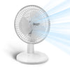 Comfort Zone 6 2-Speed Desk Fan With Stable Base And Adjustable Tilt In White (6)