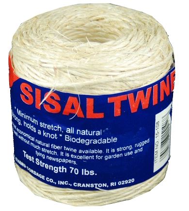 T.w Evans Cordage 1 Ply Sisal Twine 300' Tube