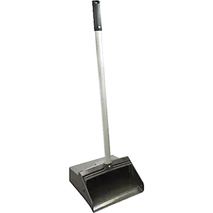 H.B. Smith Lobby Dustpan with Long Handle with 12-inch Plastic Hopper (12”)