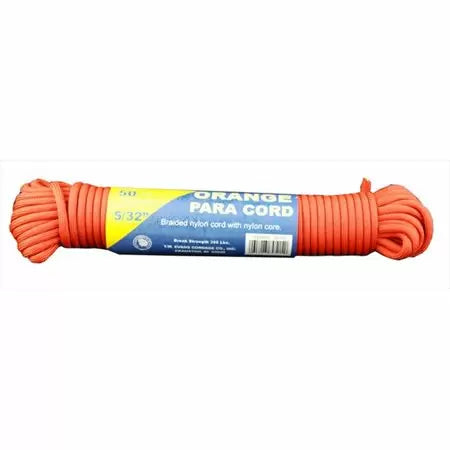 T.W. Evans Orange Para Cord 50'