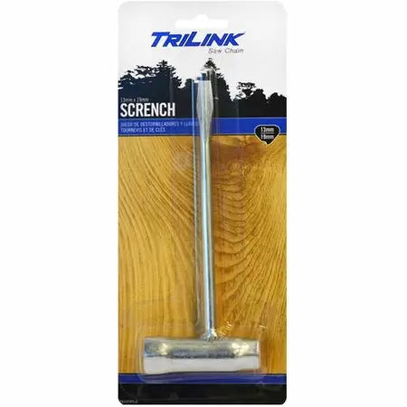 Trilink Saw Chain 13mm x 19mm Scrench Socket Wrench / Screwdriver Combo (13mm x 19mm)