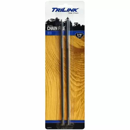 Trilink Saw Chain 2 Pack Round Files, 3/16 in, Hardened Carbon Steel (3/16)