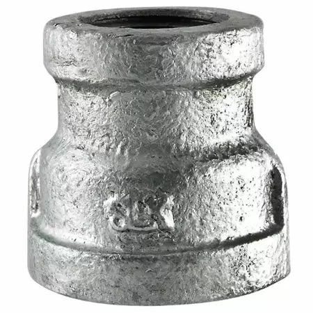 Southland Galvanized Reducing Coupling 150# Malleable Iron Threaded Fittings 1 1/4 x 1/2