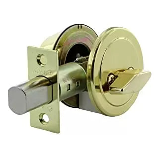 Guard Security Deadbolts Single Cylinder Polished Brass