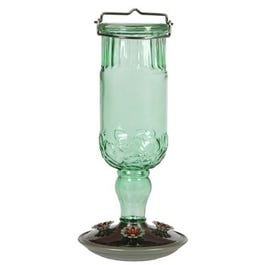 Hummingbird Bottle Feeder, Embossed Green, 4 Ports, 24-oz.