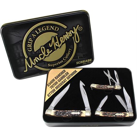 Uncle Henry Knife Gift Tin Set