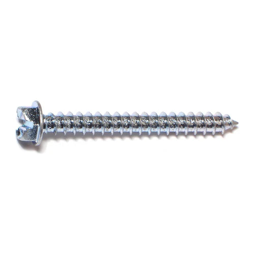 Monster Fastener Zinc Slotted Hex Washer Head Sheet Metal Screws