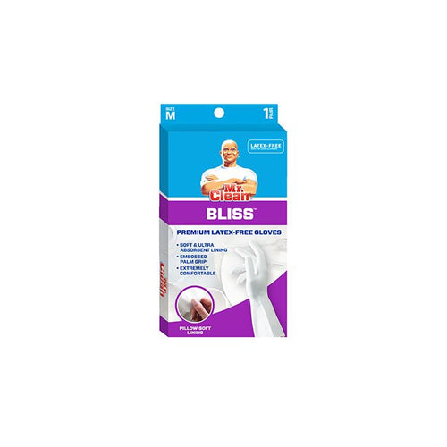 Mr. Clean 243033 Bliss Premium 1-Pair Latex-Free Gloves, Medium