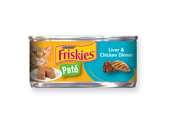 Friskies Pate Liver and Chicken Canned Cat Food