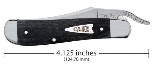 Case Smooth Black Micarta® RussLock® (Black Micarta®)