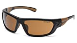 Pyramex Carhartt Carbondale Sandstone Bronze Lens with Black/Tan Frame (Black/Tan)