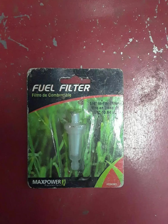 MaxPower 1/4-Inch Fuel Line Filter (1/4