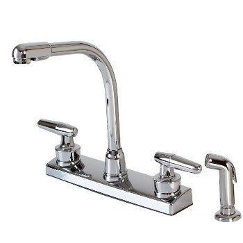 Hardware House 8236TP Kitchen Faucet W/Spray ~ High Rise, Non-Metallic