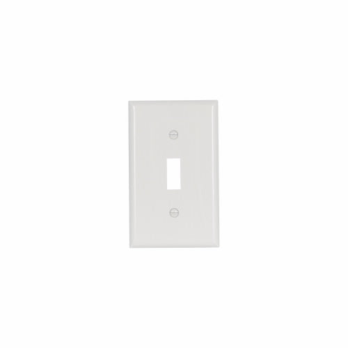 Eaton Cooper Wiring Standard Size Toggle Switch Wallplate, White