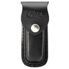 Case xx Medium Leather Belt Sheath Button-Snap (Black)