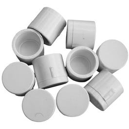 Pipe Fitting, PVC Cap, 1/2-In., 10-Pk.