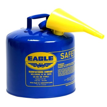 Eagle UI-50-FSB Safety Metal Kerosene Portable Container, Type 1 ~ 5 Gallons