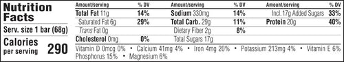 Clif Bar Chocolate Peanut Butter Flavor Protein Bar