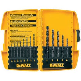 13-Piece Black Oxide Drill Bit Set