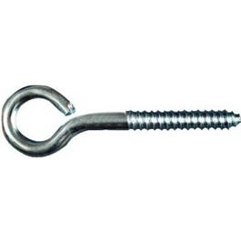 Lag Screw Eye, Zinc, 3/8 x 4-1/2-In.