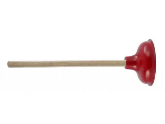 Aqua Plumb Plumber’s Plunger 18” Hardwood 6” Red (6