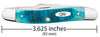 Case Sawcut Jig Caribbean Blue Bone Medium Stockman Knife (Caribbean Blue Bone)