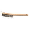 Laitner Brush Company 14 Heavy-Duty Wire Scratch Brush With Metal Scraper (14)