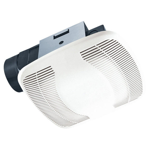 Air King’s BFQ80: 80 CFM @ 2.0 sones series SNAP-IN Installation Exhaust Fans, White (White)