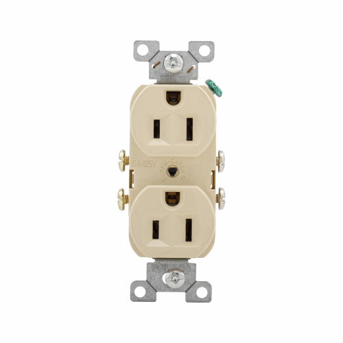 Eaton Cooper Wiring Commercial Specification Grade Duplex Receptacle 15A, 125V Ivory