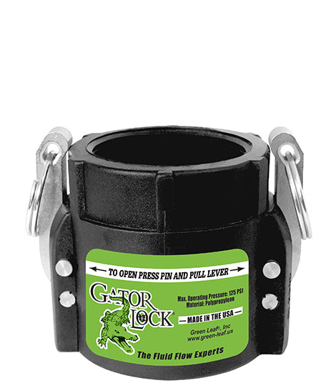 Green Leaf GatorLock (D) 2″ Female Coupler x 2″ Female NPT