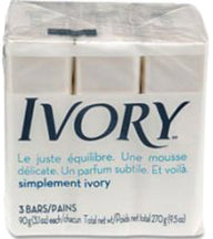 3.1OZ IVORY BARSOAP 3/PACK