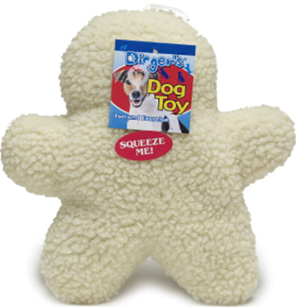 DOG TOY GINGER MAN PLUS FLEECE