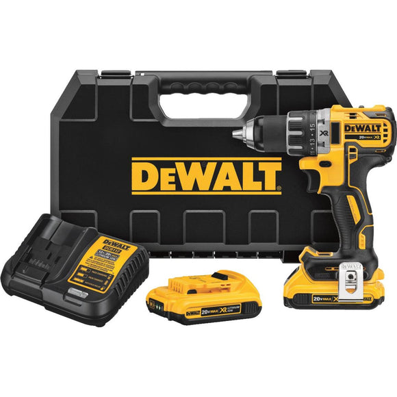 DeWalt 20 Volt MAX XR Lithium-Ion Brushless 1/2 In. Cordless Drill Kit