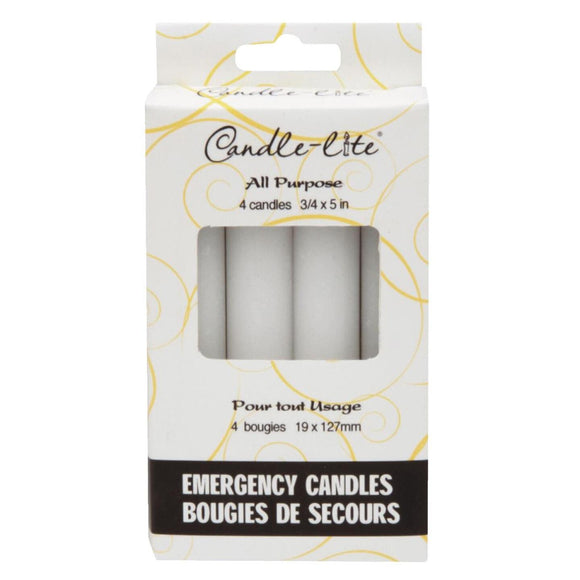 Candle-lite White Emergency Candle (4 Count)