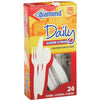 Diamond Heavy-Duty Plastic Cutlery Set (24 Piece)