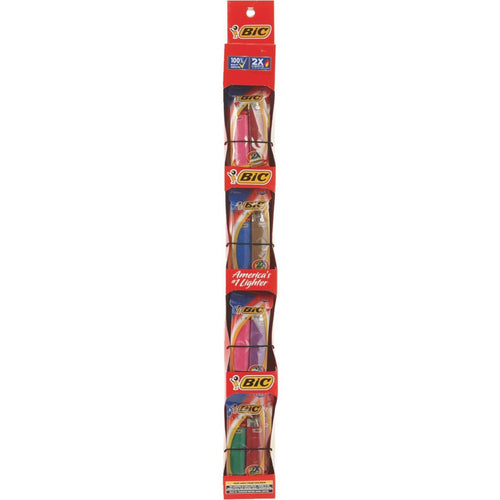 BIC Pocket Lighter Clip Strip, (2-Pack)