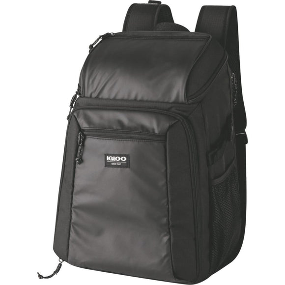 Igloo Outdoorsman Gizmo 30-Can Backpack Soft-Side Cooler, Black