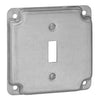 Thomas & Betts Steel City  4 Steel Square Box Surface Cover, 1-Toggle Switch