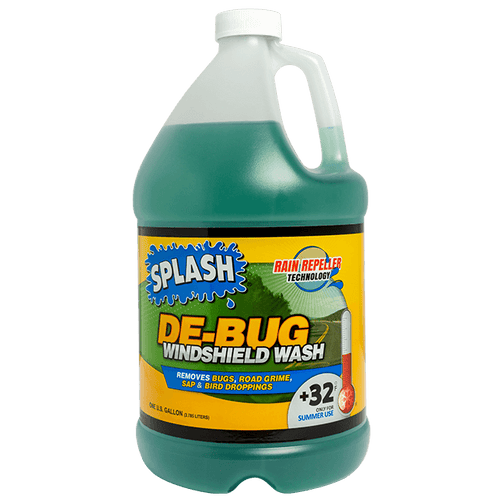 SPLASH® DE-BUG Premium Windshield Washer Fluid with Rain Repellant 1 Gallon (1 Gallon)