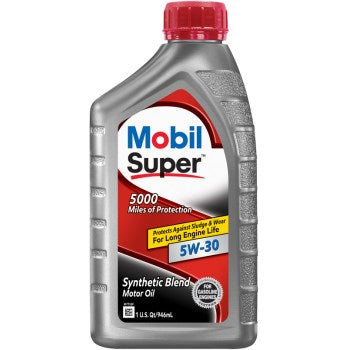 Warren Dist MOS453P6 Mobil Super Oil, SAE 5W-30 ~ Qt