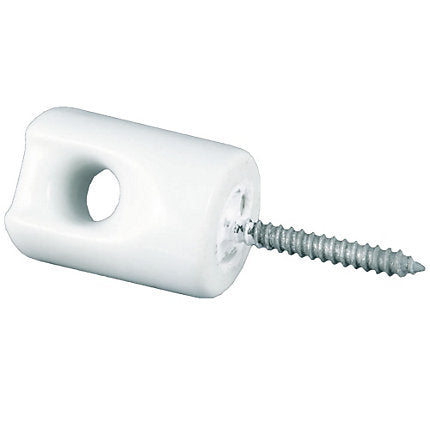 Zareba® Small Ceramic Lag Screw Insulator (Single Count)