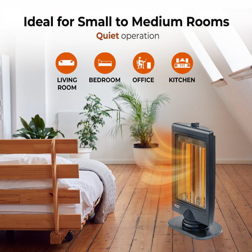 Comfort Zone Oscillating Electric Halogen Radiant Heater