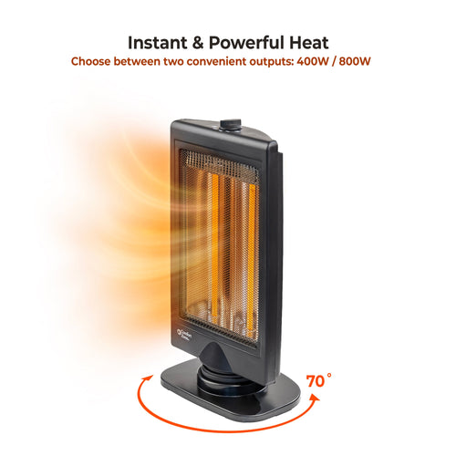 Comfort Zone Oscillating Electric Halogen Radiant Heater