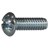 Monster Fastener Zinc Plated Steel Coarse Thread Combo Round Head Machine Screws