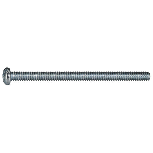 Monster Fastener Zinc Plated Steel Coarse Thread Combo Round Head Machine Screws