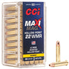 CCI Maxi-Mag 22 WMR 40 Grain Jacketed Hollow Point 1875 fps