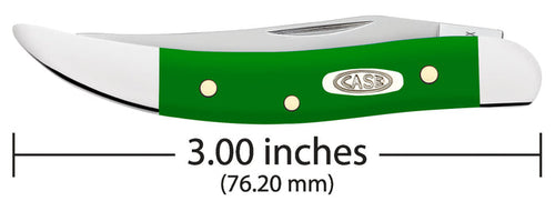 Case Smooth Green Synthetic Small Texas Toothpick (Green Synthetic)